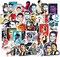 50 Pcs Vinyl Sticker of Ronaldo for Soccer Lovers Waterproof Stickers Bomb for Wall,(Neymar)